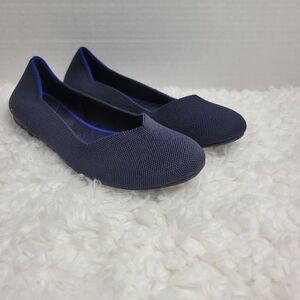 Rothy's The Flat Maritime Womens Size 9.5 Navy Round Toe Ballet Flat Retired